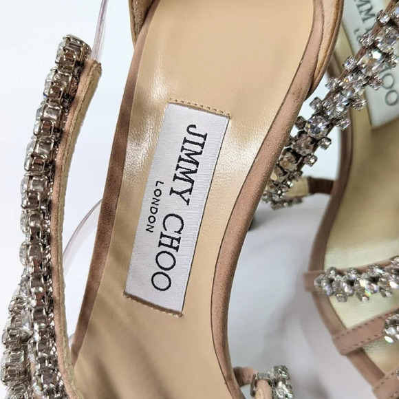 Jimmy Choo Women's Josefine 100 Crystal Heel Sandal Size 36 MSRP $2,195 **READ** - Picture 5 of 12